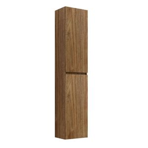 Londra armadio bagno colonna con 2 porte e 2 ripiani in vetro 162x40x32 cm Color miele confezione da 1 - Product Image 1