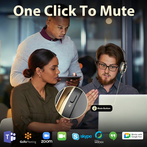 Nouvelle version couleur noir-or casque <span class=keywords><strong>Call</strong></span> Center Trucker casque sans fil BT-881C avec microphone ENC - Product Image 4