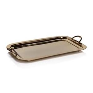 Bandeja de servicio minimalista de acero inoxidable que complementa las cocinas contemporáneas, las mesas de comedor o los ajustes de fiesta maravillosamente - Product Image 3