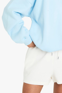 Sudadera de gran tamaño con dobladillo de burbuja azul bebé de calidad Premium para mujer, nueva ropa de calle, sudaderas con capucha de cuello redondo a la moda para mujer - Product Image 4