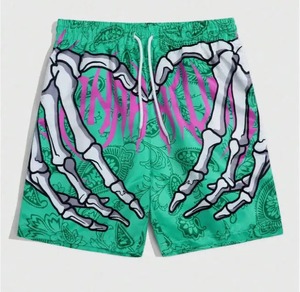 3D ขาสั้นทรงหลวมพิมพ์ลายดิจิทัลสำหรับผู้ชายเสื้อผ้าแฟชั่นลำลองสำหรับฤดูร้อน2025 - Product Image 3