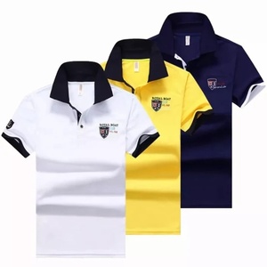 Polos de algodón 100% con logotipo personalizado para hombre, Polo de manga corta de alta calidad para hombre con logotipo personalizado, transpirable, de secado rápido - Product Image 3