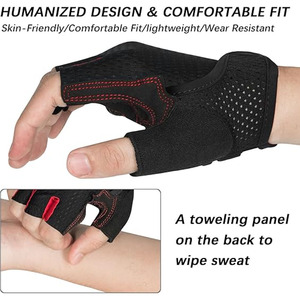 Ciclismo bicicleta medio dedo guantes de carreras a prueba de golpes transpirable MTB bicicleta de montaña antideslizante guante de montar logotipo personalizable - Product Image 3