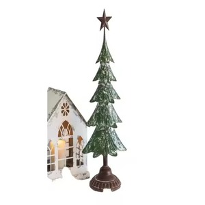 Árbol de Navidad de Metal Plateado con Estrella para Decoración de Mesa Navideña, Árbol de Navidad Plateado para Decoración del Hogar - Product Image 3