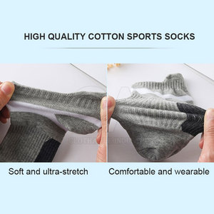 Chaussettes de sport de haute qualité fabriquées en usine, confortables, en coton tricoté, design tendance, respirantes - Product Image 5