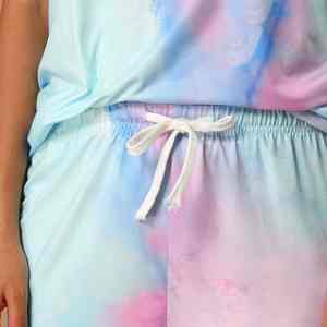 Camiseta de Algodón al por Mayor para Mujer, Moda, Nuevas Blusas, Conjunto Casual de Camiseta y Pantalones Cortos, Camisetas Estampadas - Product Image 5