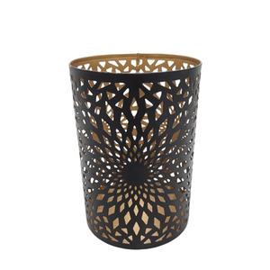 Pièce maîtresse votive moderne pour décoration de la maison avec bougeoir de couleur noir et or pour décoration de table faite à la main et personnalisée - Product Image 3