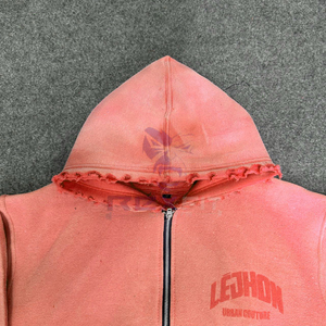 Tasa de fábrica Calidad profesional Más demandada Cremallera Sudadera con capucha Impreso digital 100% Algodón Sólido Sudaderas con capucha para hombres Precio barato - Product Image 3