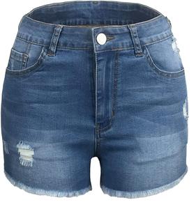 Ropa de mujer Pantalones cortos de mezclilla Formal Casual Yoga Verano Moda Pantalones cortos Cómodos Pantalones cortos de mezclilla ajustados - Product Image 1