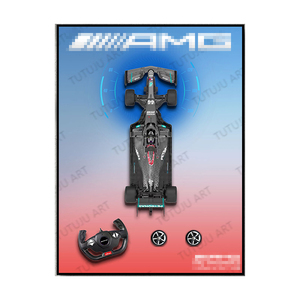 Đương Đại nghệ thuật hiện đại pha lê sứ 3D xây dựng khối tường treo trang trí bức tranh kỹ thuật số in ấn vẫn còn sống - Product Image 1