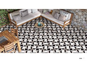 กระเบื้องปูพื้นผนังโมเสคพอร์ซเลนที่หรูหรา | ตกแต่งสไตล์200x200มม. รูปแบบขนาดเล็กสินค้าส่งออกระดับพรีเมี่ยม - Product Image 5