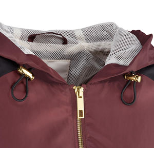 Chaqueta cortavientos transpirable para mujer, ropa deportiva de diseñador, venta al por mayor, chaqueta cortavientos de nailon con cremallera transpirable de malla personalizada para mujer - Product Image 3