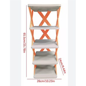 Moderna cremagliera di bambù organizzatore acciaio e materiale PP per la casa soggiorno mobili da cucina assemblaggio - Product Image 2
