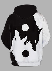 Sweat à capuche pour homme en polaire ample, mode d'hiver, uni, anti-boulochage, avec doublure - Product Image 4