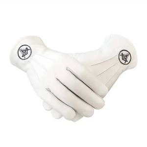 Guantes masónicos personalizados OEM con logotipo personalizado bordado de secado rápido guantes transpirables al por mayor con precio barato - Product Image 2