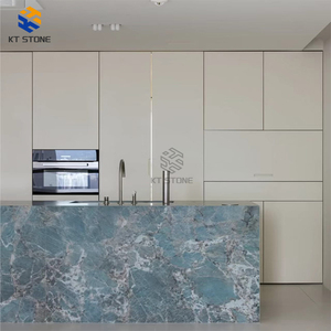 <span class=keywords><strong>Encimera</strong></span> de Cocina de Mármol Verde <span class=keywords><strong>Pino</strong></span> Impresionante para Hotel, Restaurante, Villa, Cocina, Almacenamiento, Verde Bosque, 2m - Product Image 2