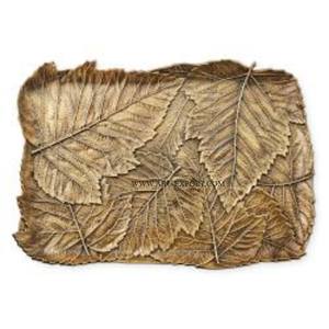 Juego de dos tamaños diferentes, bandeja para servir comida moderna, asas de diseñador de hojas, producto superior 2025, bandeja para servir comida de cocina en la India - Product Image 5