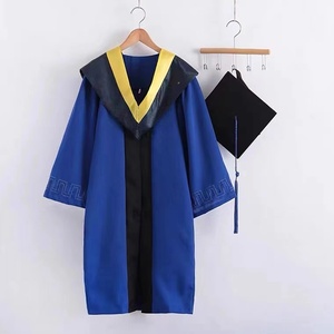 Batas de graduación universitarias para adultos unisex personalizadas uniformes escolares tejidos para ceremonia de graduación - Product Image 2