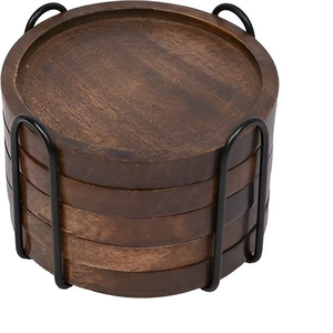 Posavasos de Madera de Forma Moderna, Gran Venta, la Mejor Calidad para Servir Bebidas en Casa, Hotel u Oficina, Envío Gratis - Product Image 2