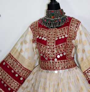 Vestido Afgano Tradicional Bordado a Mano para Mujer, Vestido Tribal de Terciopelo Afgano para Fiesta y Boda, Talla Personalizada, Vestidos de Mujer en Venta - Product Image 6