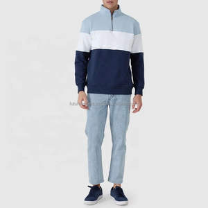 Color personalizado poliéster media cremallera transpirable rendimiento pulóver sudadera alta calidad Casual hombres desgaste 100% algodón sudaderas con capucha hombres - Product Image 3