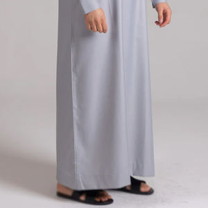 Túnica Thobe de Color Sólido de Buena Calidad, Material Al Haramain, Túnica Saudí para Hombre, Jalab Thobe 2026, Blanco Teñido, Cuello Alto, Manga Larga para Hombre - Product Image 5