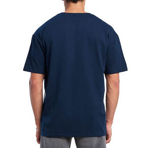 Camiseta de manga corta hecha de algodón de talla grande para hombre, ropa informal, nueva llegada, Camiseta holgada de algodón 100% para hombre - Product Image 4