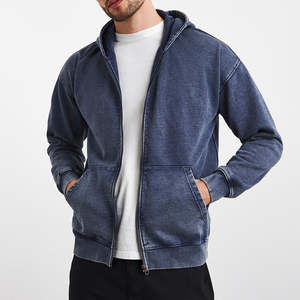 Sudaderas con cremallera informales de invierno para hombre, mezcla de poliéster/algodón, colores personalizados, ajuste Regular, impresión Digital, ecológico, secado rápido - Product Image 4
