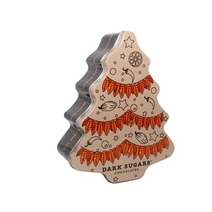 Cute Cartoon-pattern Tinplate Storage <b>Tins</b> with Screw Cap for Christmas Party Favors <b>Chocolate</b> Packaging & Home Decor Display - Product Image 6
