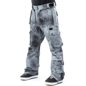 Fabrication en usine de pantalons de ski professionnels élégants pour hommes pantalons de ski de snowboard imprimés personnalisés et respirants coupe-vent imperméables - Product Image 1
