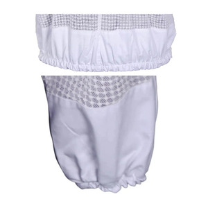 Custom White Three Layer Beekeeping Protective Jacket with Fencing Veil Loose Fit Wasp Safety Coat Unisex - Product Image 4