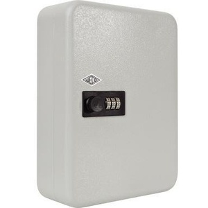 WEDO Key Cabinet 18.6 X 25 X 9.4 Cm-Powder-Coated Steel Light Grey Includes Number Strips - Product Image 1