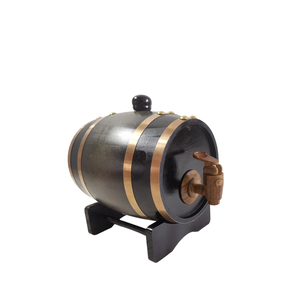 Vente en gros de fût de vieillissement en bois de chêne de 1L avec support et robinet, <span class=keywords><strong>petit</strong></span> fût à whisky personnalisé pour le stockage de spiritueux, de brandy et de <span class=keywords><strong>vin</strong></span> - Product Image 1