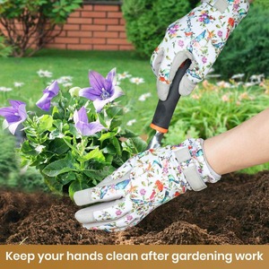 Guantes DE SEGURIDAD DE CUERO largos personalizados de alta calidad para jardinería al aire libre transpirable impermeable a prueba de espinas compatibilidad con pantalla táctil - Product Image 6
