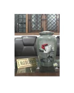 Urna de cremación de metal fuerte y duradera para cenizas de adultos, exportador indio y urna funeraria del fabricante - Product Image 1