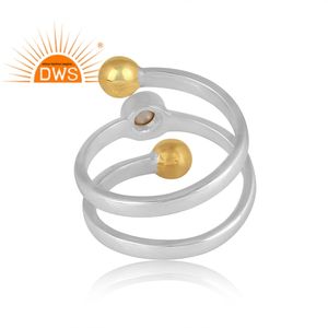Anillo en espiral de perlas naturales de plata de ley fina de última tendencia, joyería personalizada para mujer, regalo para su delicada colección - Product Image 4