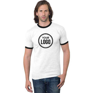 เสื้อยืดคอกลมทรงปกติ ยูนิเซ็กซ์ ผ้าคอตตอน 100% ถักทอ  สำหรับสกรีนโลโก้ตามสั่ง - Product Image 2