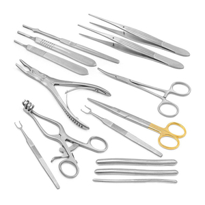 Nouveauté : Pinces chirurgicales manuelles réutilisables en acier inoxydable de haute qualité, kits de pansements pour le pouce, chirurgie générale, 1 an CE - Product Image 1