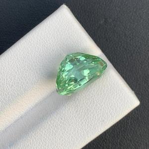 Kunzite vert rayé, taille cœur facetté, pierre précieuse en vrac d'Afghanistan pour la fabrication de bijoux - Product Image 2