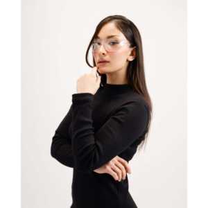 ชุดบอดี้สูทผ้าถักสีดำ คอเต่า สำหรับเด็กผู้หญิง สไตล์ลำลองถึงเซ็กซี่ ทรงเข้ารูป กระชับสัดส่วน  สำหรับฤดูหนาวและฤดูร้อน ลายพิมพ์ - Product Image 5