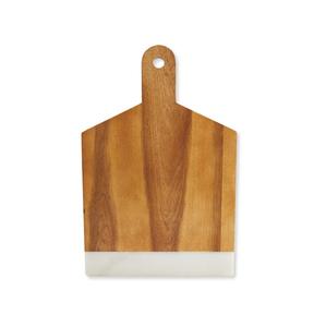 Tabla de cortar de madera de acacia hecha a mano, tabla de cortar sostenible y duradera para uso en la cocina - Product Image 1
