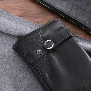 Especial de invierno, guantes de vestir de moda para hombres/mujeres Guantes de cuero Calentador de manos, guantes de vestir negros de invierno para mujeres - Product Image 5