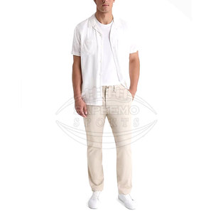 Pantalones Chinos para Hombre, Corte Slim, Elásticos, Ligeros, Casuales, de Lona No Tejida, con Botones, Resistentes al Viento, Diseño Moderno para el Trabajo - Product Image 3