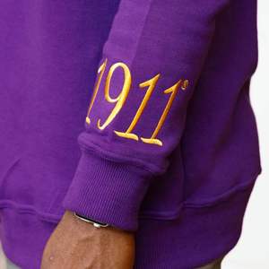 HBCU Que Chenille Sweat Brodé Éduqué Grec Vêtements Classique Crewneck Style Heavyweight Fleece Pullover Top - Product Image 3