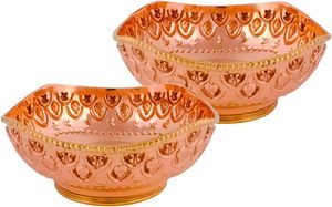 Maravilloso cuenco de comida de Metal redondo de cobre y oro, utensilios de cocina de diseño personalizado para cenas elegantes y bodas japonesas - Product Image 3