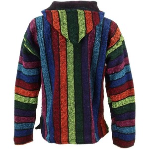 Conception OEM personnalisée de haute qualité Pull lourd Baja Hoodies tricotés en coton acrylique Style de rue avec capuche à motif solide - Product Image 4
