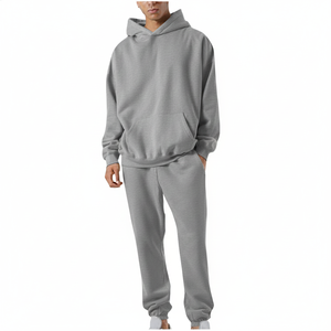 Ensemble de survêtement décontracté deux pièces ARTIST INDUSTRY avec logo/design personnalisé, respirant, 400 GSM, ensemble sweat-shirt et pantalon pour homme - Product Image 2