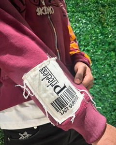Custom Logo <b>Vintage</b> Acid Wash <b>Oversized</b> Full Zip Hoodie Unisex Winter Streetwear Heavyweight 100% Cotton fleece <b>sweatshirts</b> - Product Image 3