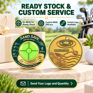 Niveau à bulle double face pour green de golf, design personnalisé, aide portable d'entraînement au putting pour cadeaux et événements de golf - Product Image 6