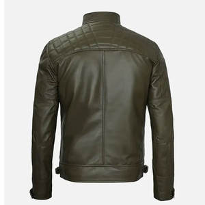 Chaqueta de Motociclista Moderna para Hombre con Cierre de Cremallera, Diseñada para la Conducción Urbana y como Chaqueta de Moda Diaria - Product Image 2